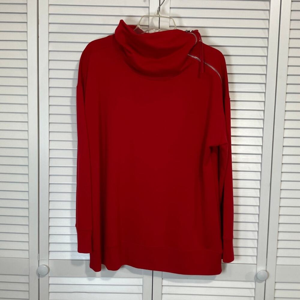 Westbound Red Cowl Neck Long Sleeve Sweater Women XL